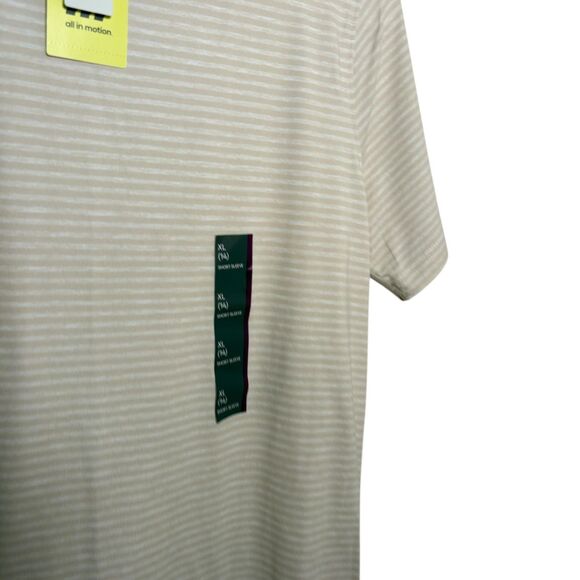 All In Motion Girl's XL Striped Brown Athletic Crew Neck Shirt Top NWT - Picture 4 of 11